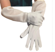 Load image into Gallery viewer, Clothes N Leather Gear Beekeeping Gloves Adult Ventilated Cowhide Leather in White