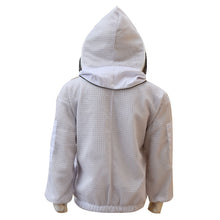 Load image into Gallery viewer, Beekeeping Three layer Mesh Ventilated Jacket With Fencing Veil In White Colour