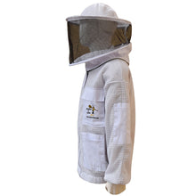 Load image into Gallery viewer, Beekeeping Ventilated Jacket Three Layer Mesh Ultra Round Veil in White Colour