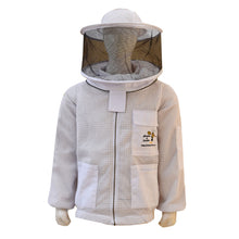 Load image into Gallery viewer, Beekeeping Ventilated Jacket Three Layer Mesh Ultra Round Veil in White Colour
