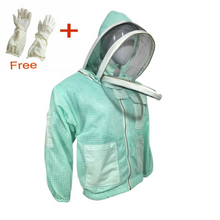Load image into Gallery viewer, Beekeeping Three Layer Mesh Ultra Ventilated Jacket Aqua Fencing Veil (Free Gloves)