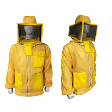Load image into Gallery viewer, Beekeeping Ventilated Jacket with Square Veil In Yellow Colour