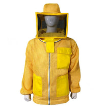 Load image into Gallery viewer, Beekeeping Ventilated Jacket with Square Veil In Yellow Colour