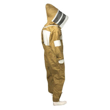 Lade das Bild in den Galerie-Viewer, Halbbelüfteter Ganzanzug für Bienenzucht in Khaki, Fechtschleier***Kostenlose Handschuhe***