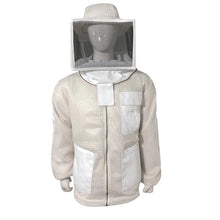 Load image into Gallery viewer, Beekeeping Ventilated Three Layer Mesh Jacket with Square Veil In White Colour