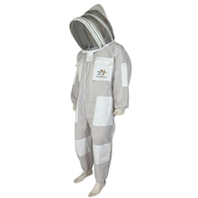 Load image into Gallery viewer, Beekeeping Three Layer Ultra Ventilated Fencing Veil Suit in White (Free Gloves)