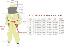 Load image into Gallery viewer, Beekeeping Ventilated Suit Three Layer Mesh Ultra Round Veil in YELLOW Colour (1 X Free Gloves)
