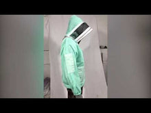 Load and play video in Gallery viewer, Beekeeping Three Layer Mesh Ultra Ventilated Jacket Aqua Fencing Veil (Free Gloves)