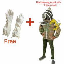 Load image into Gallery viewer, Beekeeping Ventilated Jacket Protection Khaki with Fency veil
