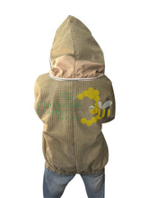 Load image into Gallery viewer, Beekeeping Ventilated Jacket Protection Khaki with Fency veil
