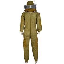 Load image into Gallery viewer, Beekeeping Ventilated Suit Three Layer Mesh Ultra Round Veil in Khaki Colour (1 X Free Gloves)