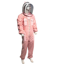 Load image into Gallery viewer, Beekeeping Ventilated Suit Three Layer Mesh Ultra Fencing Veil in PINK
