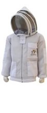 Load image into Gallery viewer, Beekeeping Ventilated Three Layer Mesh Jacket With Fencing Veil In Three Colours (Khaki/White/Aqua)
