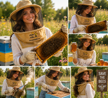 Load image into Gallery viewer, Beekeeping Gloves Adult Semi Ventilated Cowhide Leather &amp; Fabric Cuff In Yellow Touch Screen (FOR USA Customers Only)
