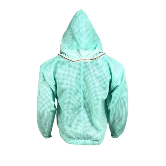Beekeeping Three Layer Mesh Ultra Ventilated Jacket Aqua Fencing Veil (Free Gloves)