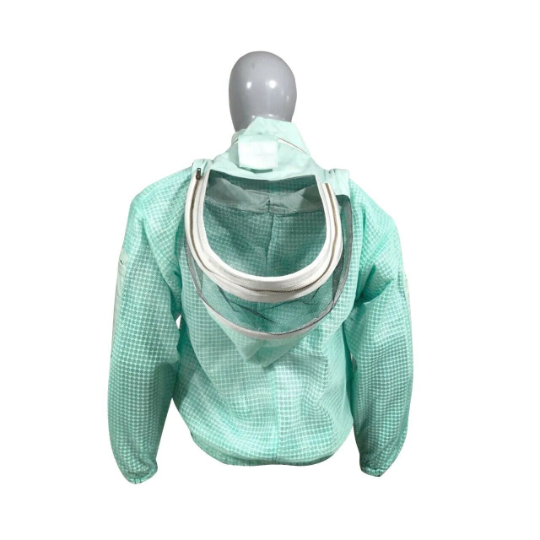 Beekeeping Three Layer Mesh Ultra Ventilated Jacket Aqua Fencing Veil (Free Gloves)