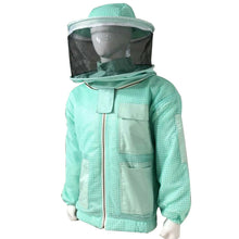 Load image into Gallery viewer, Beekeeping Ventilated Three Layer Mesh Jacket with Round Veil in AQUA
