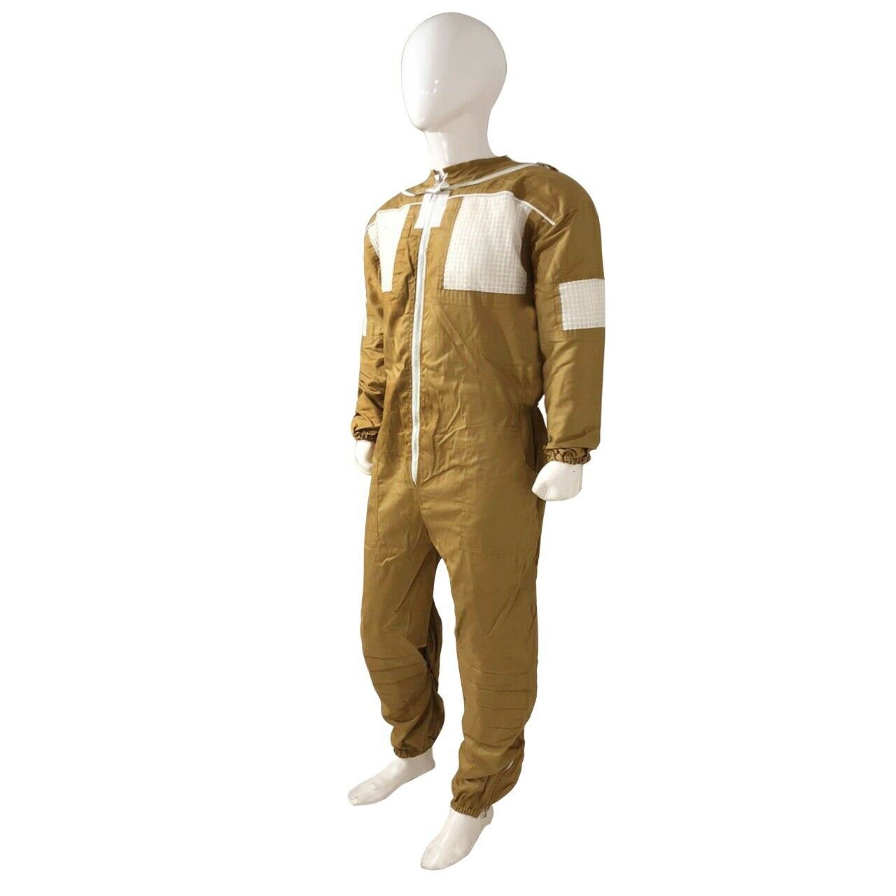 Beekeeping Semi Ventilated Full Suit in Khaki Fencing Veil***Free Gloves***