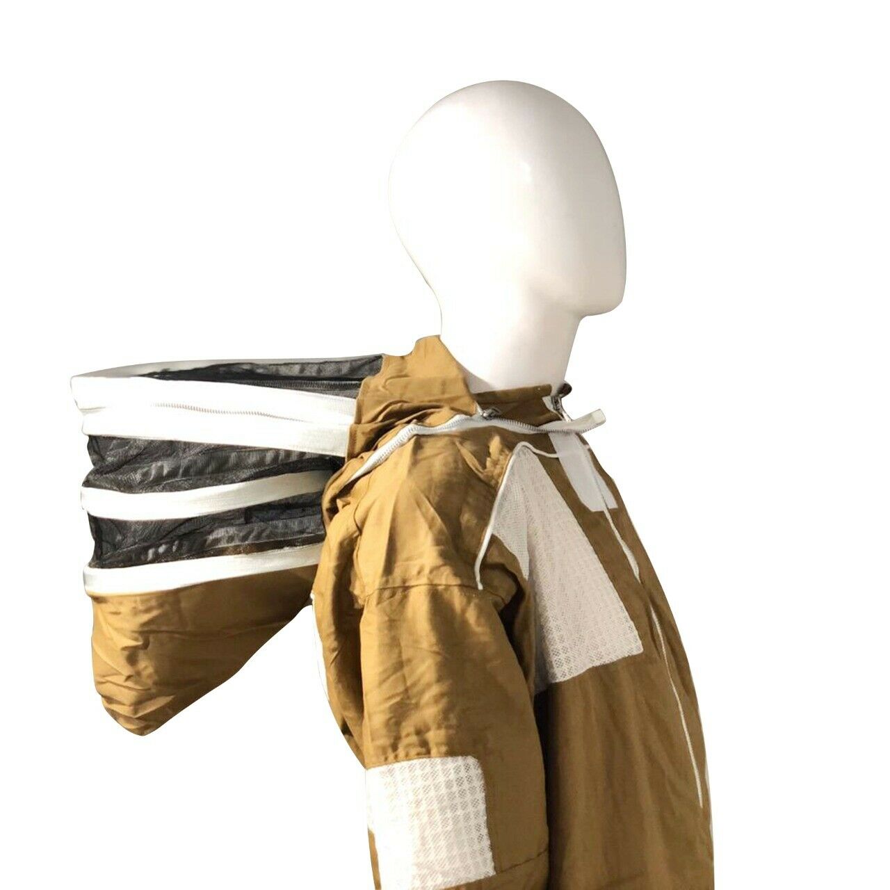 Beekeeping Semi Ventilated Full Suit in Khaki Fencing Veil***Free Gloves***
