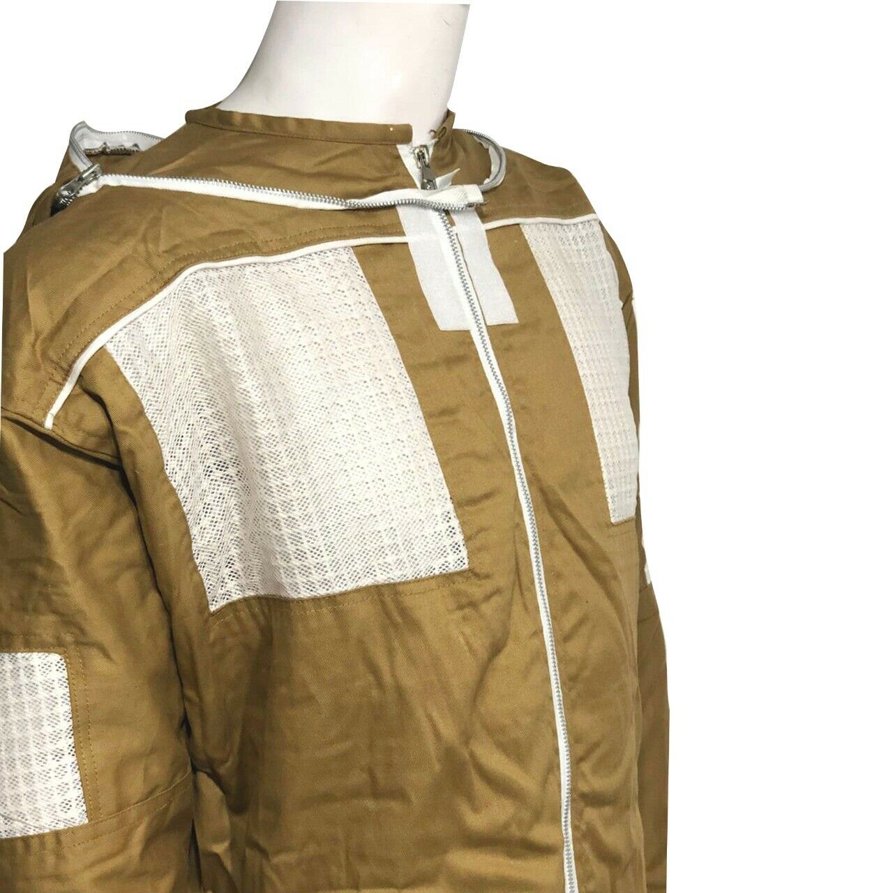 Beekeeping Semi Ventilated Full Suit in Khaki Fencing Veil***Free Gloves***