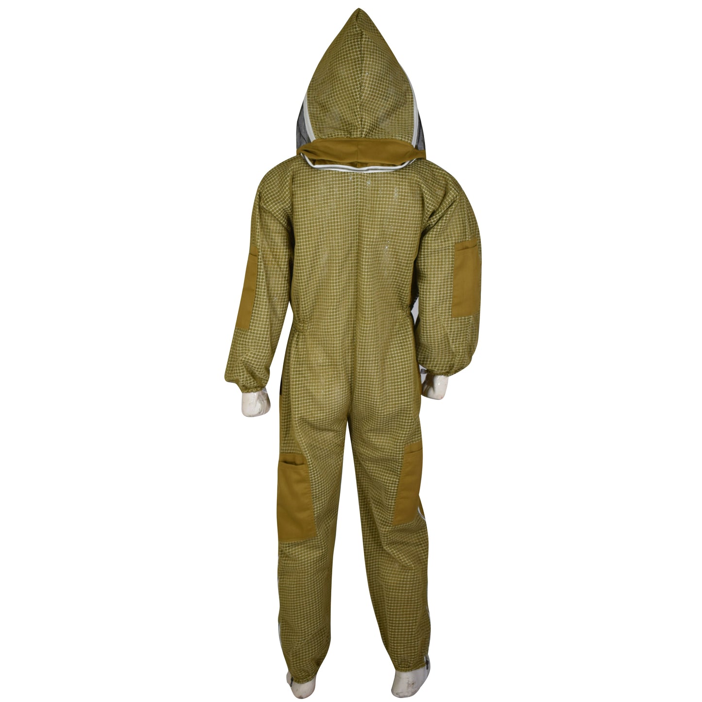 Beekeeping Ventilated Suit Three Layer Mesh Ultra Fencing Veil in khaki