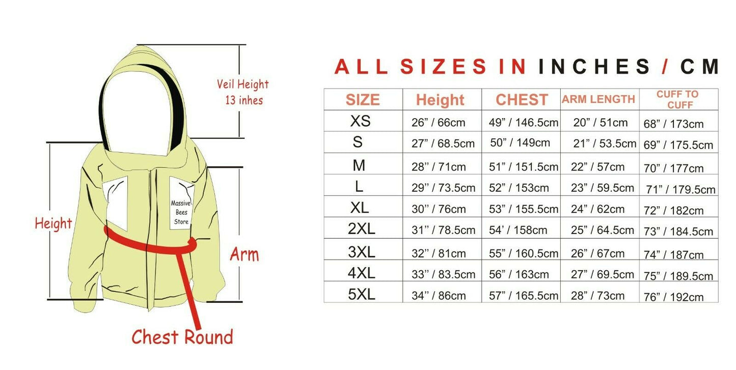 Beekeeping Three Layer Mesh Ultra Ventilated Jacket Aqua Fencing Veil (Free Gloves)