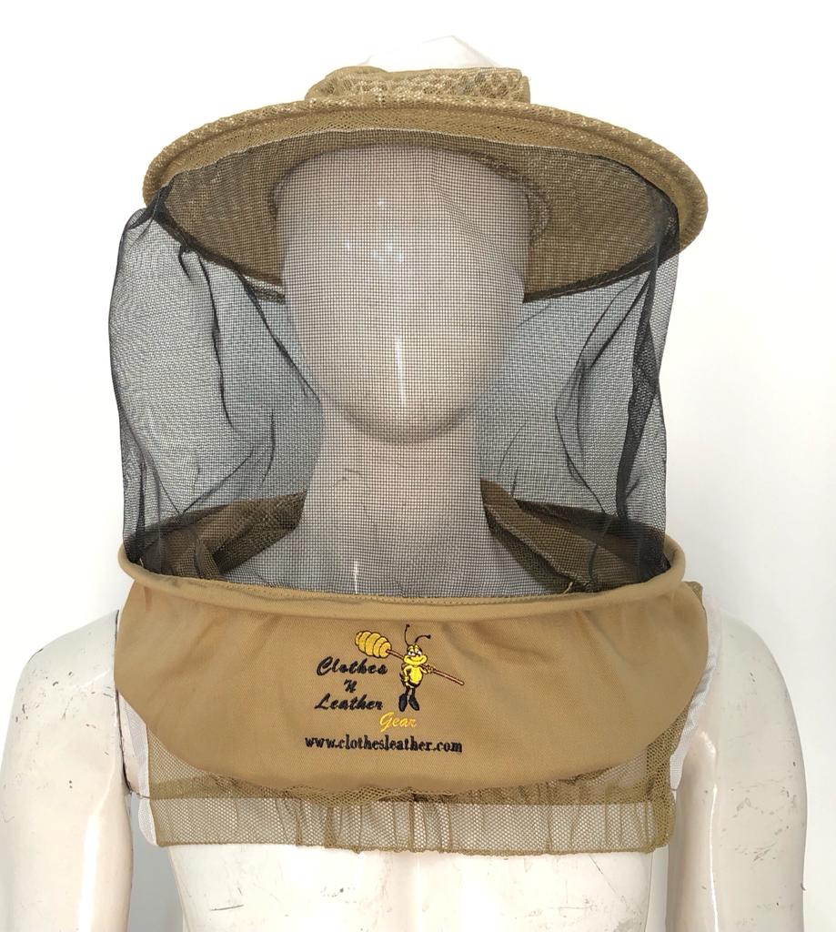 Beekeeping Three Layer Mesh Ventilated Round Veil in Khaki (Round Veil 3 Layer HAT)