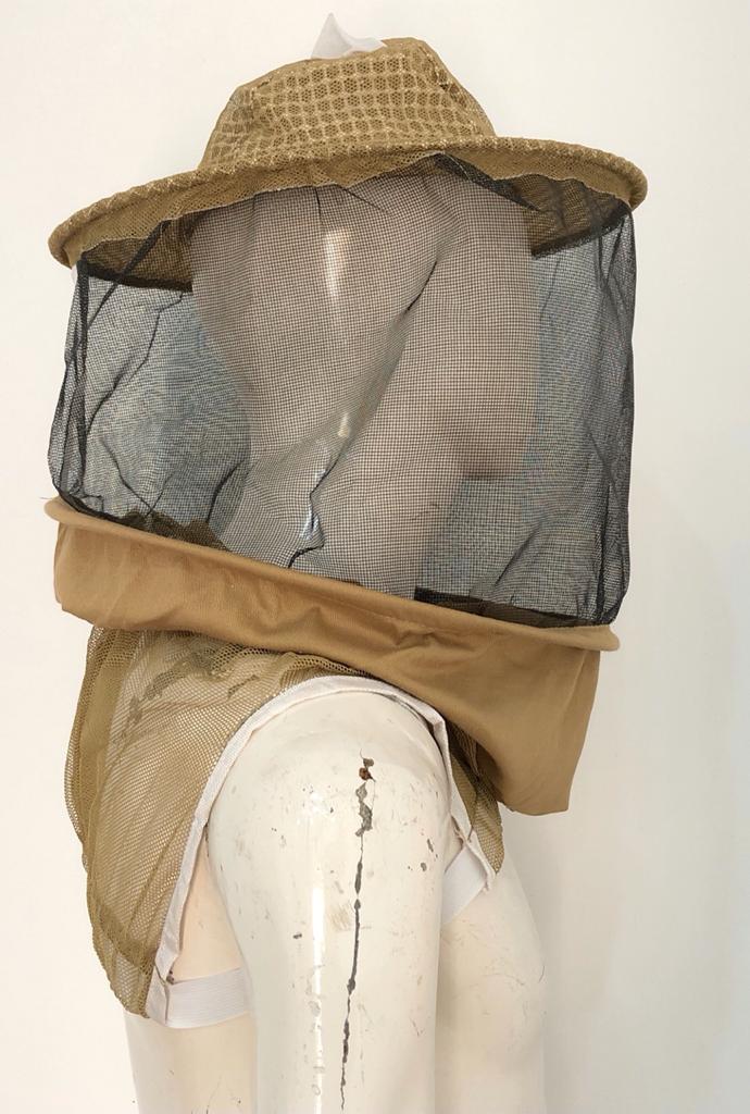 Beekeeping Three Layer Mesh Ventilated Round Veil in Khaki (Round Veil 3 Layer HAT)