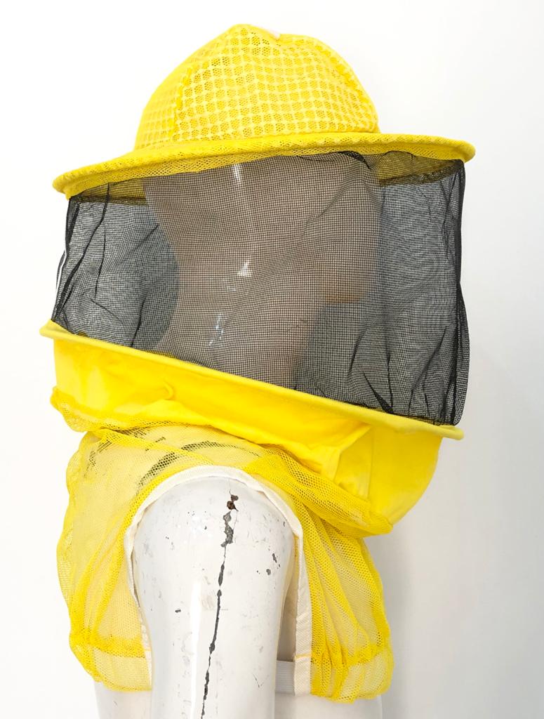 Beekeeping Three Layer Mesh Ventilated Round Veil in Yellow ( Round Veil 3 Layer HAT)