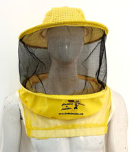 Load image into Gallery viewer, Beekeeping Three Layer Mesh Ventilated Round Veil in Yellow ( Round Veil 3 Layer HAT)
