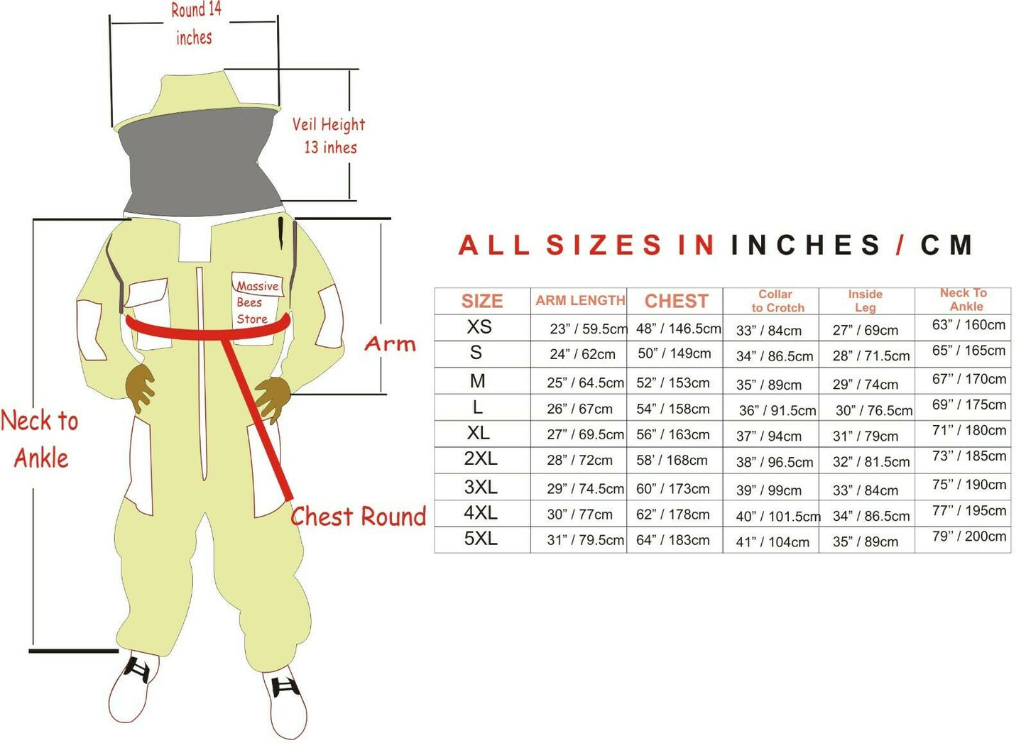 Beekeeping Ventilated Suit Three Layer Mesh Ultra Round Veil in YELLOW Colour (1 X Free Gloves)