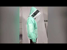 Load and play video in Gallery viewer, Beekeeping Three Layer Mesh Ultra Ventilated Jacket Aqua Fencing Veil (Free Gloves)

