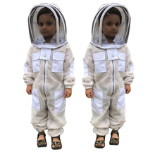 Load image into Gallery viewer, Beekeeping 3 Layer Mesh Ventilated Suit for Kids or Childfs in White Colour
