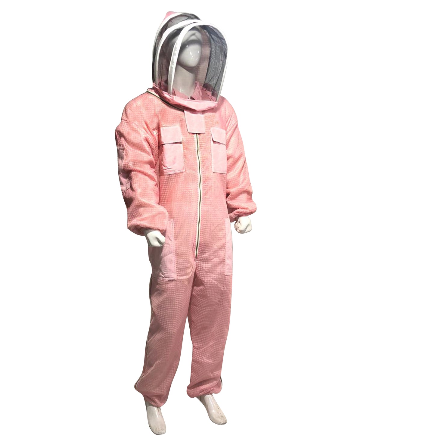Beekeeping Ventilated Suit Three Layer Mesh Ultra Fencing Veil in PINK