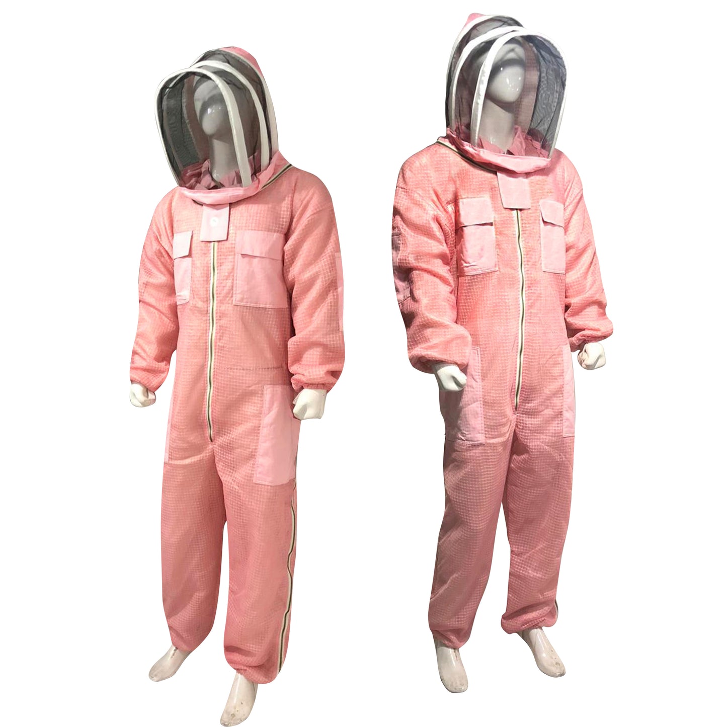 Beekeeping Ventilated Suit Three Layer Mesh Ultra Fencing Veil in PINK